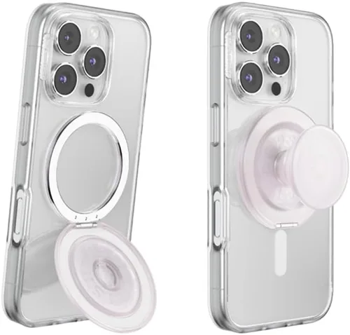 Vista 13 de PopSockets Agarre Kick-Out para MagSafe, Kickstand- Knurl Gunmetal Moleteado Gunmetal