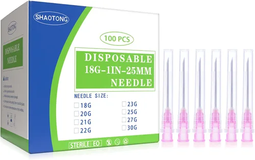 Vista 12 de SHAOTONG Accesorios Luer Lock de calibre 16 de 1.2 pulgadas, suministros de laboratorio desechables, paquete de 100 SHAOTONG - Aguja 16G de 1.2