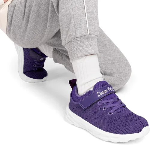 Vista 6 de DREAM PAIRS Zapatos deportivos para niños y niñas, zapatos deportivos para niños pequeños y grandes