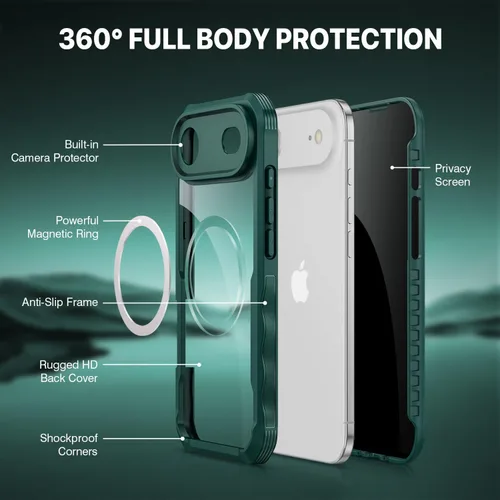Vista 216 de CENHUFO Funda de privacidad para iPhone 11 Pro, funda de cuerpo completo con protector de pantalla de privacidad de vidrio templado 9H integrado