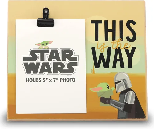 Vista 6 de Open Road Brands Disney Star Wars The Force Will Be With You - Marco de fotos de madera para fotos de 5 x 7 pulgadas, decoración divertida de Star