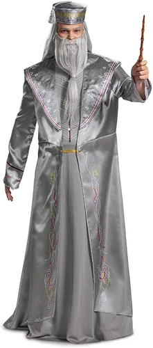 Vista 6 de Disguise Disfraz de Harry Potter Dumbledore Deluxe para adultos, Gris