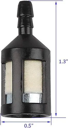 Vista 3 de Kit de filtro de combustible de gasolina de 4 tamaños, 2 pies, tubería de tubería, tubería de gasolina, kit de filtro de combustible para motosierra