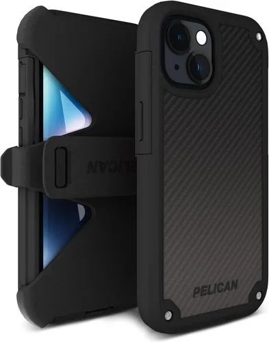 Vista 11 de Pelican Shield Series - Funda para iPhone 13/14 de 6.1 pulgadas [compatible con MagSafe] [protección contra caídas de grado militar de 21 pies]