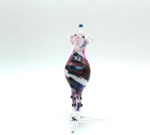 Vista 6 de Figura pequeña de cristal en miniatura de caballito de mar, animal de vidrio soplado hecho a mano, bonita decoración del océano, regalo
