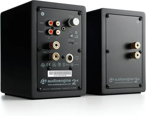 Vista 12 de Altavoces de sobremesa Audioengine A2+ inalámbricos Bluetooth de 24 bits - Altavoces de computadora de 60W para música