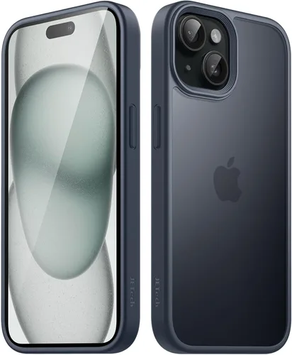 Vista 13 de JETech Funda mate para iPhone 15, color negro