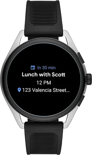 Vista 6 de Emporio Armani - Smartwatch 3 con tecnología Wear OS de Google con altavoz frecuencia cardíaca GPS NFC y notificaciones de celular inteligente Negro