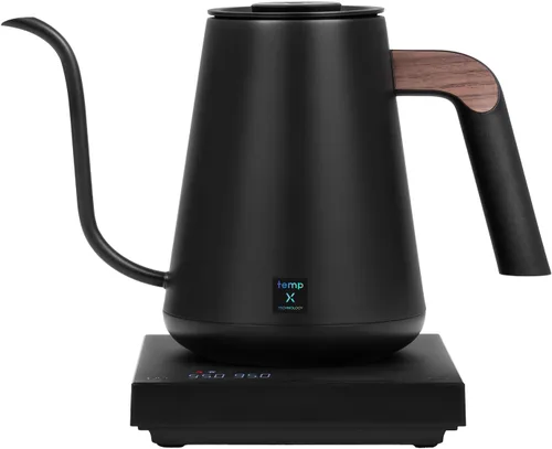 Vista 10 de TIMEMORE Fish Smart Hervidor Eléctrico de Café 600ML, Hervidor de Pico Curvo para Café y Té con Control de Temperatura Variable, Edición Hogar Negro