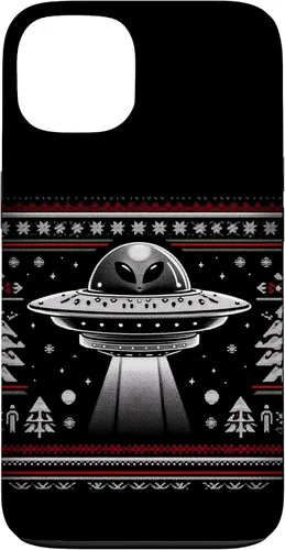 Vista 7 de Lindo alienígena OVNI Navidad Ugly Sweater Pijamas Caso para iPhone 16