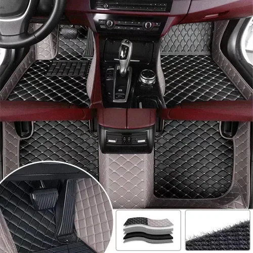 Vista 32 de Alfombrillas personalizadas Yaruicar para 99.99% de sedanes, SUV, autos deportivos, para hombres y mujeres, protección completa, almohadillas Negro