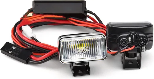 Vista 2 de 20MM Proyector rectangular Retro Simulación Electrochapado Reflector reflector reflector faro para 1:8 1:10 RC coche