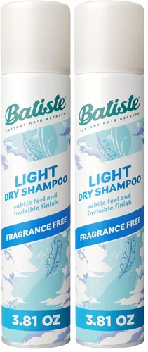 Vista 13 de Batiste Champú seco ligero, sin perfume, sin fragancia, 3.81 onzas Lightweight Formula, No White Residue, Good For Sensitive Scalps, Absorbs Oil &