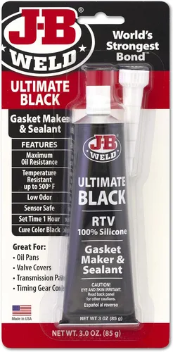 Vista 10 de Sellado J-B Weld Negro Rtv, 3 oz, Negro