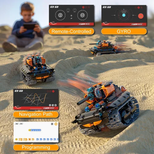 Vista 4 de Juguetes de Construcción STEM para Niños de 6 a 14 años, Kit de Construcción de Robot STEM 5en1 para Niños, Conjunto de Bloques de Construcción