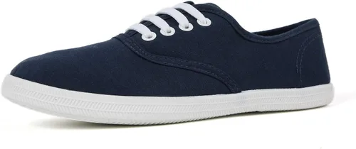 Vista 20 de VenusCelia - Tenis de lona con agujetas Rainbow para mujer Negro (Allblack)