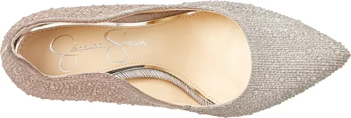 Vista 5 de Jessica Simpson Tacones puntiagudos con diamantes de imitación Wayva para mujer