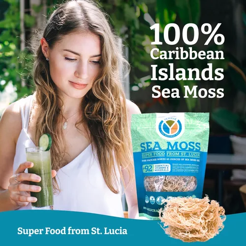 Vista 3 de Yemayá - Musgo marino orgánico seco, suplemento de musgo marino orgánico, musgo marino crudo elaborado en forma silvestre para elevar la inmunidad