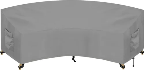Vista 16 de PureFit Funda de sofá modular para exteriores en forma de L, impermeable, para muebles de patio, terraza, césped y jardín, 83 x 104 pulgadas