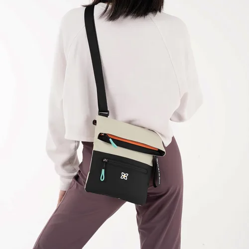 Vista 4 de Sherpani Pica, bolso cruzado pequeño, de nailon, bolso cruzado ligero, bolso cruzado para mujer, BLUFF