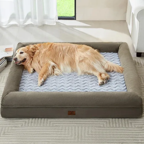 Vista 21 de WNPETHOME Cama extragrande XL para perro, sofá lavable para perro con funda impermeable extraíble, sofá cama grande ortopédica para mascotas