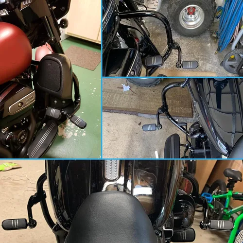 Vista 6 de Juego de 2 clavijas delanteras universales compatibles con motocicleta Touring Dyna Peg Mount