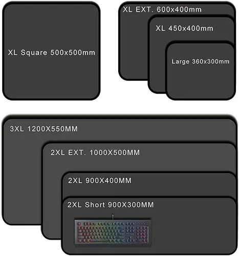 Vista 2 de Aqua Control Plus Gaming Mouse Pad - Negro 15748x17717x0118in