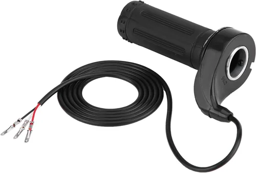 Vista 2 de Zerone Acelerador eléctrico, acelerador de motocicleta de 0.886 in/0.88 pulgadas, agarre de acelerador de velocidad con 3 cables para la mayoría