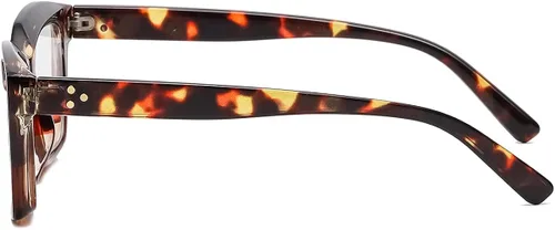 Vista 3 de JOVAKIT Gafas sin receta para mujeres y hombres, lentes de marco cuadrado de moda