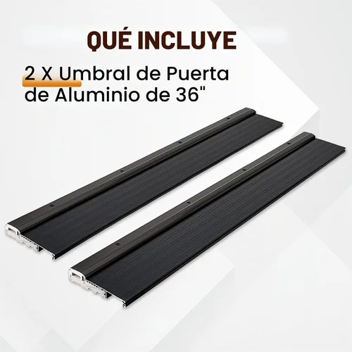 Vista 6 de 2 unids 36 "aluminio umbral de puerta para puertas exteriores 5-5/8" umbral de puerta Pan