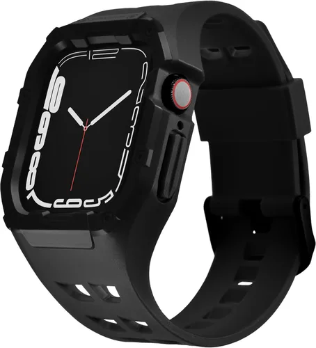 Vista 12 de Nereides - Correa de reloj compatible con Apple Watch de 45 y 44 mm, para iWatch Series 9/8/7/6/5/4/SE/SE2, estuche resistente de alta resistencia