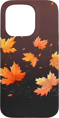 Vista 14 de Autumn Maple Leaves Swirling in The Wind Case for iPhone 17