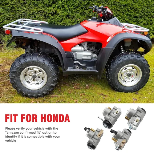 Vista 7 de M MATI Juego de cilindros de rueda de freno delantero izquierdo y derecho todos 4 para Honda TRX350 TRX400 TRX500 TRX650 45310-HN2-006 45330-HN2-006