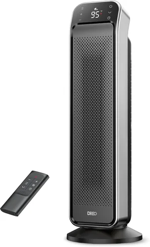 Vista 9 de Dreo Calentador de espacio para interiores, calentador de habitación portátil rápido de 25 pulgadas, 11.5 pies/s con control remoto y termostato, 3