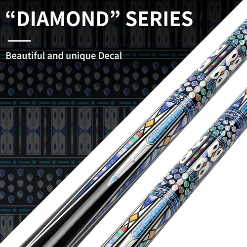 Vista 7 de Kmise 4-Piece 58 Inch FAS Canadian Maple Pool Cue Set, 18 19 20 21 oz 1 set