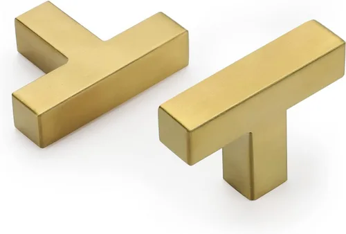 Vista 27 de Goldenwarm Paquete de 10 manijas cuadradas de bronce champán de 3 pulgadas (2.992 in) para armarios de cocina, armarios, aparadores y accesorios
