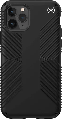 Vista 2 de Speck Productos Presidio2 Grip - Funda compatible con iPhone 11 Pro, negro/negro/negro/blanco
