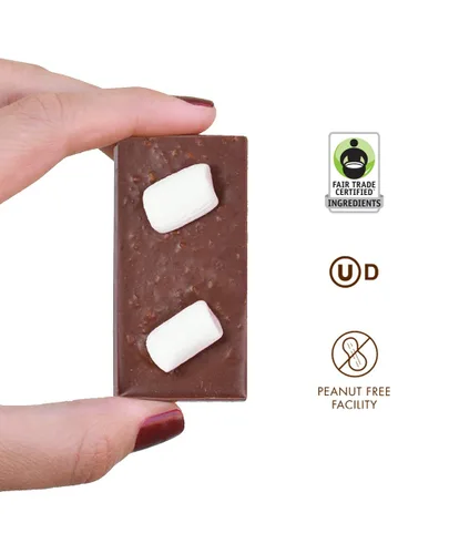 Vista 5 de Chuao Chocolatier Oh My S'mores - Mini barras de chocolate con leche, galletas Graham gourmet de malvavisco sin conservantes, para cestas de regalo