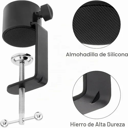 Vista 7 de Abrazadera de mesa de soporte de micrófono para brazo de tijera de brazo