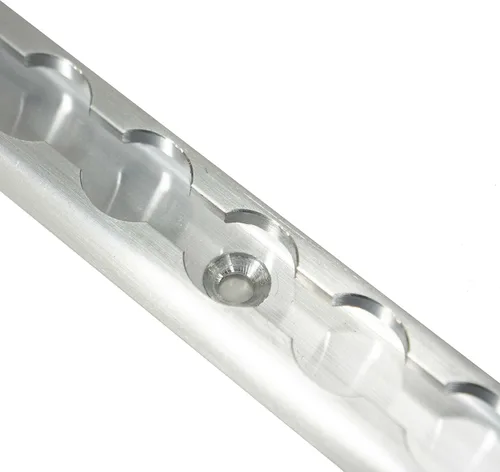 Vista 5 de US Cargo Control Sistema de amarre de riel en L: (2) rieles de aluminio anodizado en L de 4 pies y (4) accesorios de junta tórica de un solo perno