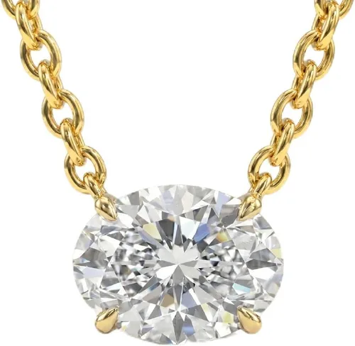 Vista 14 de La Joya 1/2-2 CT Lab Grown Diamond Necklace 14K White Gold Multi Shape Oro blanco