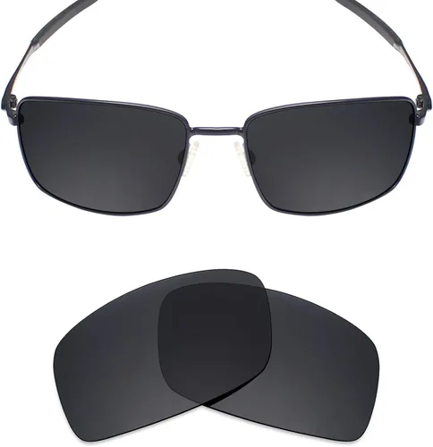 Vista 2 de Mryok - 4 pares de lentes polarizadas de repuesto para gafas de sol Oakley Square Wire 2 2014 - Stealth BlackFire RedIce BlueSilver Titanium