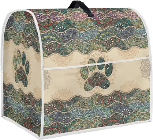 Vista 8 de Funda para batidora con estampado de girasol y bandera americana, cubierta protectora contra el polvo, adecuada para la mayoría de los modelos
