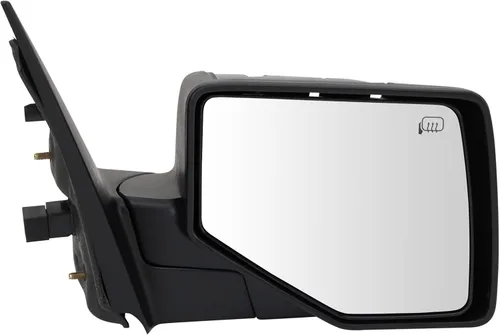 Vista 85 de TRQ Cubierta cromada del espejo manual del lado del pasajero, acabado liso para Volvo VNL 2004-2014