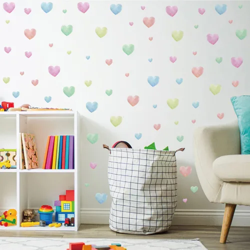 Vista 13 de 208Pcs Pegatinas de Pared de Flores Boho, Calcomanías de Pared de Flores Rosas, Autoadhesivas, Flores Silvestres de Acuarela Neutrales Extraíbles