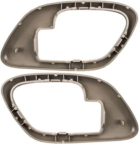 Vista 10 de Juego de pares de repuesto para manija de puerta interior bronceada, biseles compatibles con Pickup Escalade Tahoe Suburban Yukon
