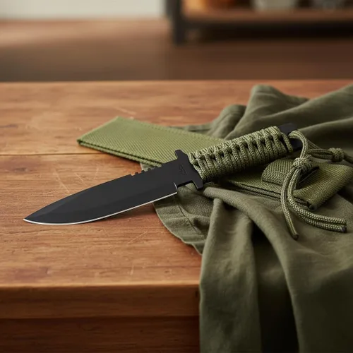 Vista 7 de SZCO Supplies Cuchillo de punta de lanza militar