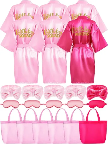 Vista 9 de 24 piezas de suministros para fiesta de cumpleaños de niñas, talla 8, azul