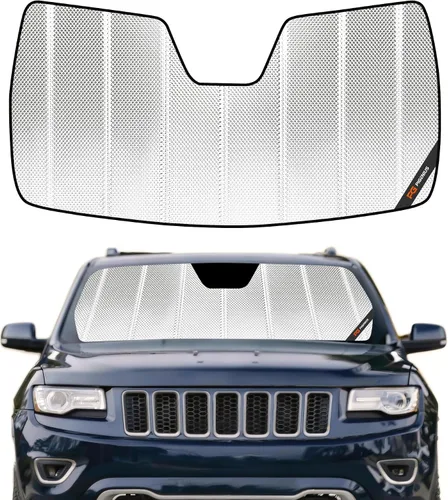 Vista 14 de Pigenius Parasol para parabrisas para Jeep Grand Cherokee 2008-2010 - Parasol para ventana delantera, protección