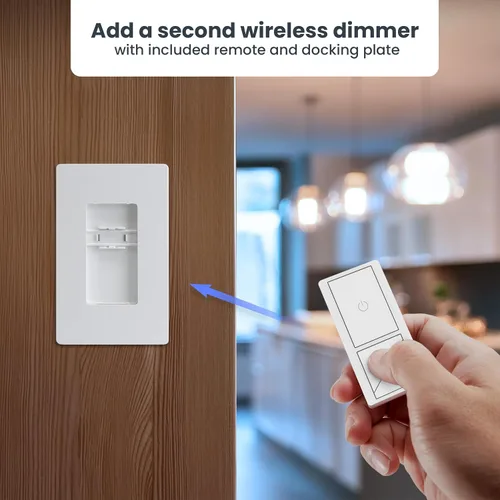 Vista 7 de Feit Electric - Interruptor de luz inteligente WiFi regulable con control remoto, unipolar/3 vías/4 vías, control de voz con Alexa y Google Asst